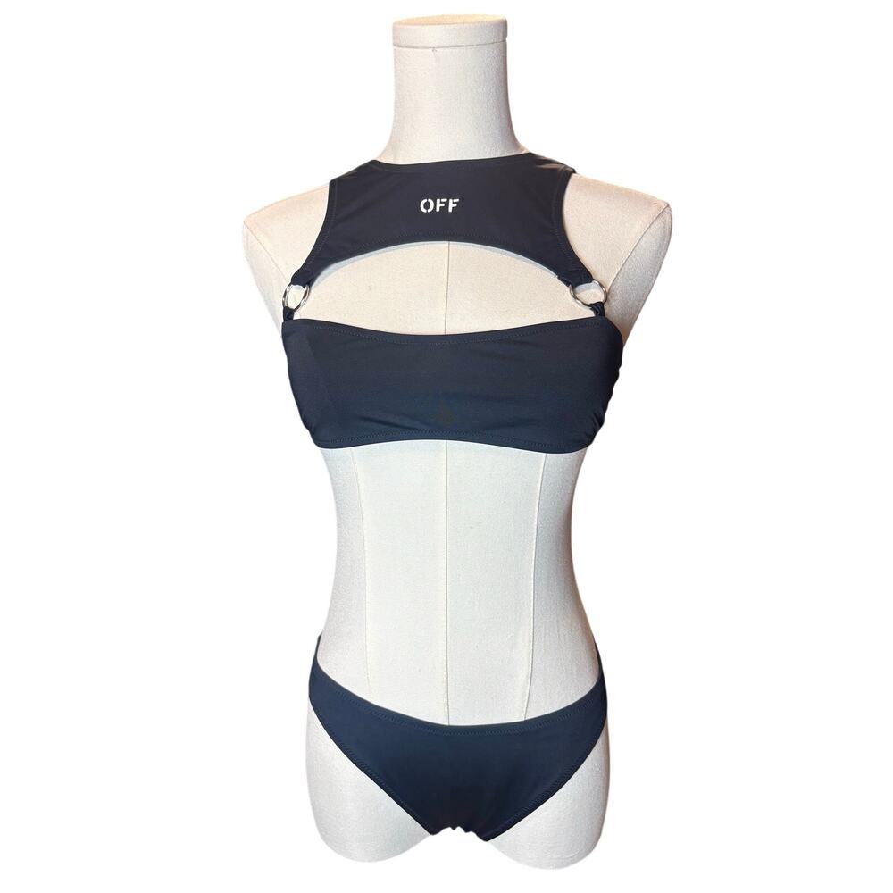 NWT - Off-White - Rower Black Bikini Swimsuit - Size 40 (XS) - Picture 2 of 12